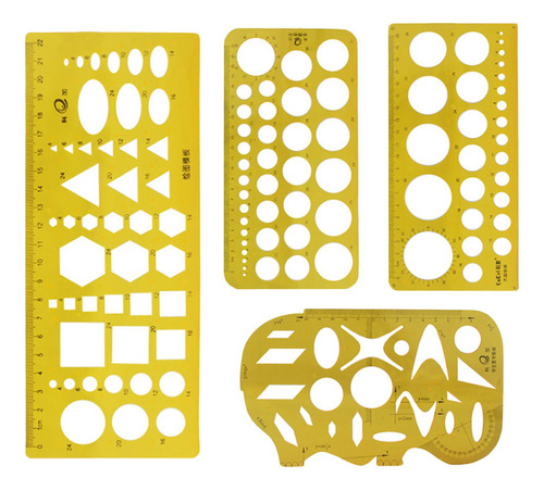 Plantilla Profesional Geométrica Regla Amarillo Claro