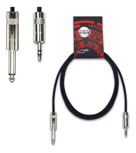 Cable Audio Plug Ts Mono Miniplug Stereo 30 Cm Neutrik