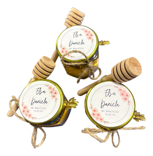 Recuerditos Personalizados (10 Tarritos De Miel O Mermelada)