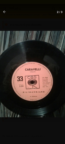 Caravelli Titere Kilimandjaro Disco De Vinilo Simple Vg