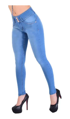 Jeans Mujer Levanta Cola Espectacular Calce Cb Original