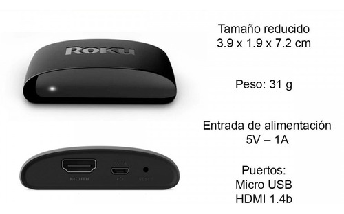 Imagen 5 de 9 de Roku Express 3960 estándar Full HD negro