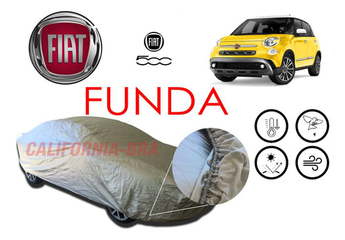 Cover Impermeable Cubierta Eua Fiat 500 2020-2021-2022