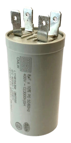 Capacitor Permanente 8uf 400v Weg ( Original )