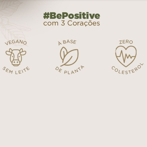 Café Latte C/ Leite Vegetal Castanha De Caju 220g 3 Corações