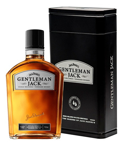 Jack Daniels Gentleman 750cc + Estuche Metalico Original 