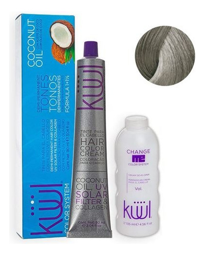 Tinta Kuul Color Systems Metallic 90ml + Oxidante 135ml