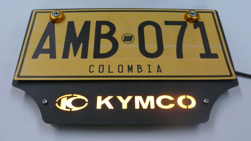 Portaplaca Led De Lujo Para Motocicletas Kymco