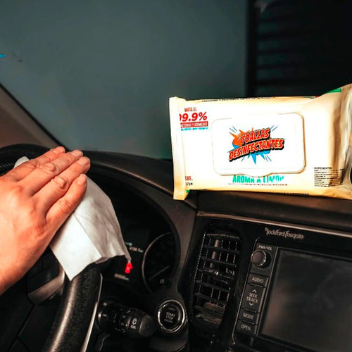 Toallitas Humedas Desinfectantes Maxiclean Paq. C/80 Pcs
