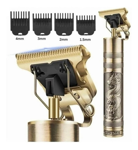 Imagen 1 de 3 de Máquina Corta Pelo Máquina Vintage Barba Patilla Trimmer T9