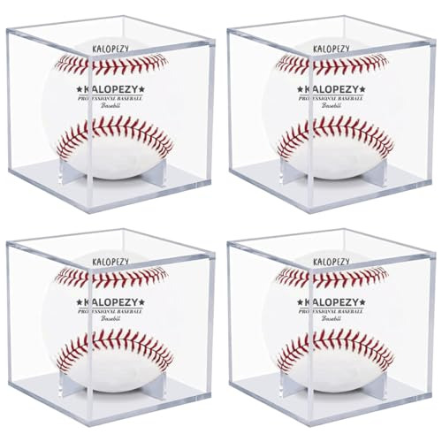 4 Caja De Visualización De Bolas De Béisbol, Cajas De Acríli