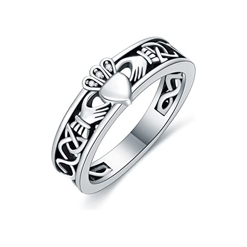 Lelouchy Anillo Claddagh Nudo Celta Parejas Irlandesas Banda