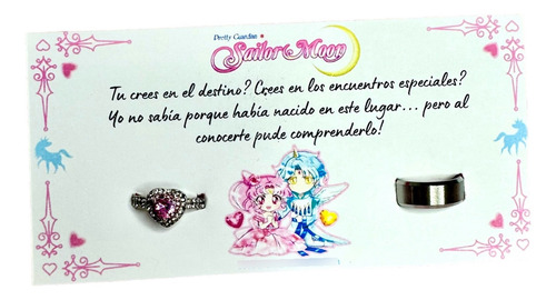 Anillos De Compromiso Sailor Chibi Moon Y Helios Sailor Moon