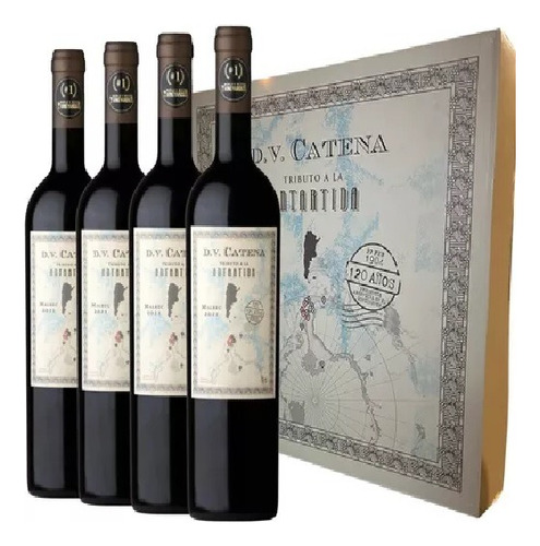 Vino Dv Catena Tributo A La Antartida Malbec 4x750ml Ed.lim.