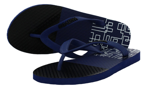 Waves Hombres Tapered Rubber Flip Flops Pa B073qdbghx_050424