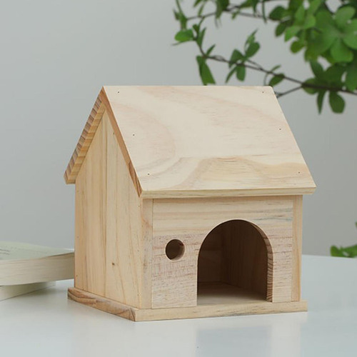 Escondite De Hámster De Madera, Animales Pequeños Estilo A
