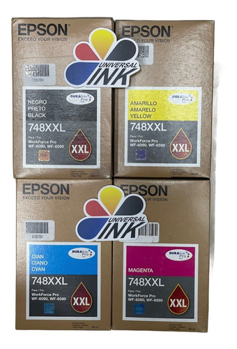 Cartuchos Epson 748xxl N-c-m-y Juego X4