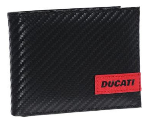 Ducati Cartera De Piel Negra