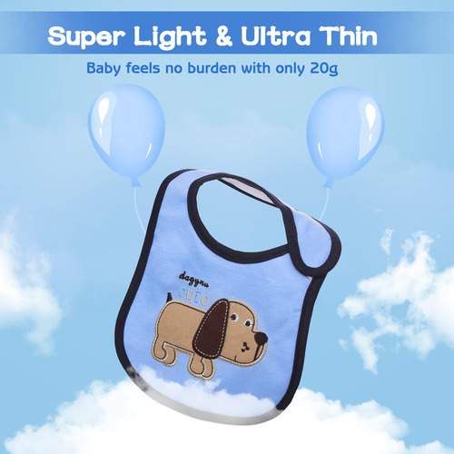 Lictin Baberos De Bebé-12pcs Baberos De Bebé Para Niños