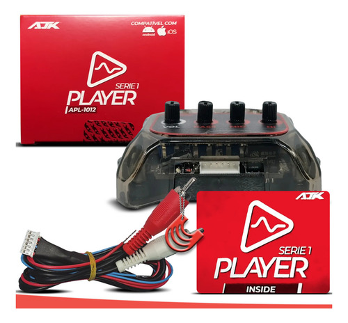 Player Caixa Bob Som Automotivo Bluetooth Zero Ruídos Ajk