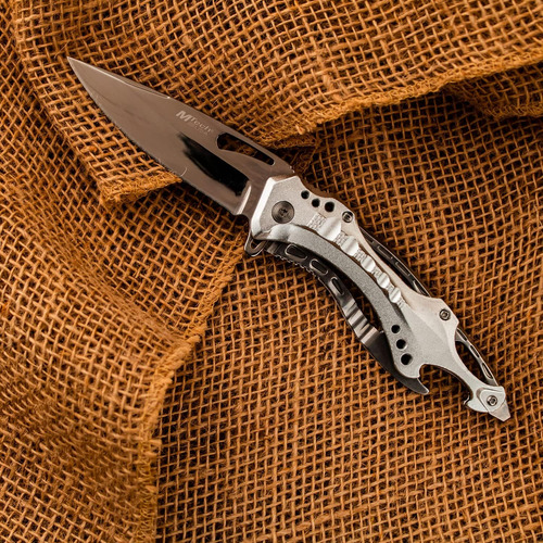 Cuchillo Plegable Táctico Asistido Por Resorte Mt-a705