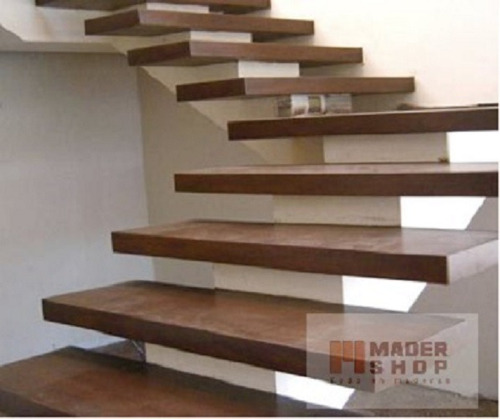 Escalon Madera Lapacho, Cep.lij, De 4 Cm Esp. X 24 X 80 Cm - Mader Shop