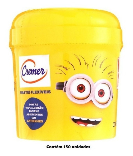 Imagem 1 de 1 de Cremer Hastes Flexiveis Minions Meu Malvado Favorito 150un