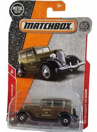 2018 Matchbox Mbx Rescate 5/30 - '33 Plymouth Pc Y83so