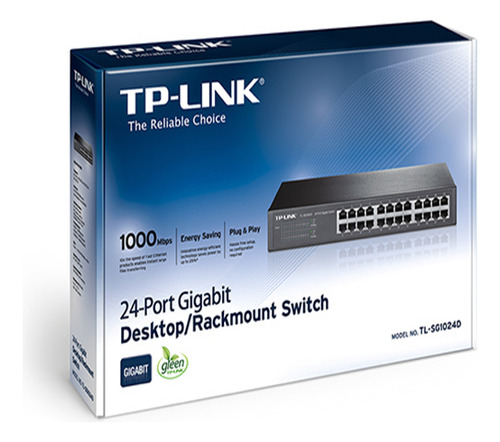 Switch Tp-link Gigabit 24 Puertos 10/100/1000 Tl-sg1024d