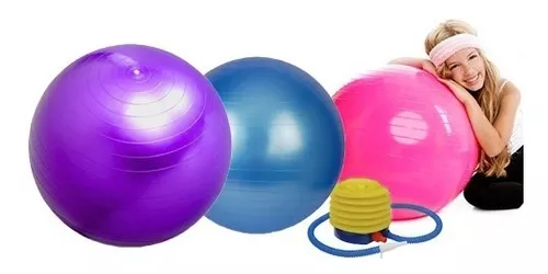 Balón Pilates 65 Cm Pelota Abdominal Yoga Terapia + Inflador