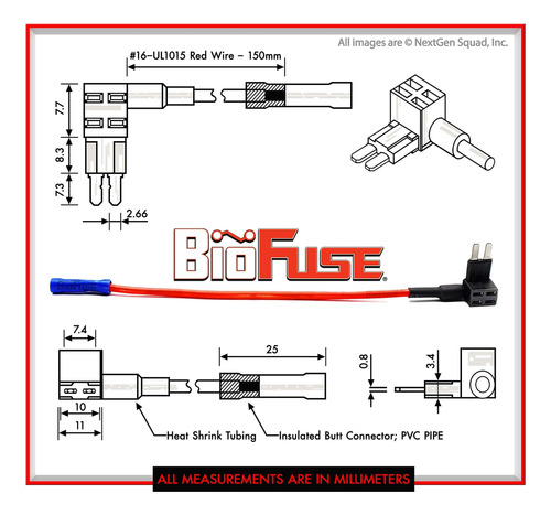 Paquete De 50 Unidades De Biofuse 12v Micro2 Add-a-circuit