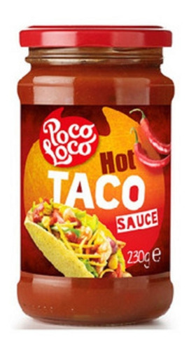 Salsa Para Tacos Hot X230gr Poco Loco El Sabor Mexicano