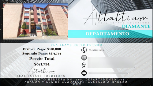 Departamento En Venta, Aragon Villa De Guadalupe, En Remate...!!