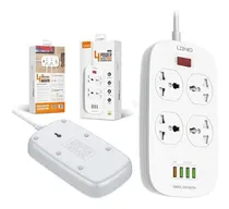 Comprar Extension Toma Corriente Universal 4 Enchufes+4 Usb 2metros