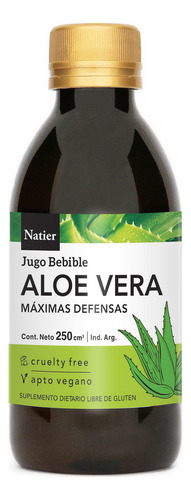 Natier Suplemento Aloe Vera Jugo Natural Vegano X 250ml