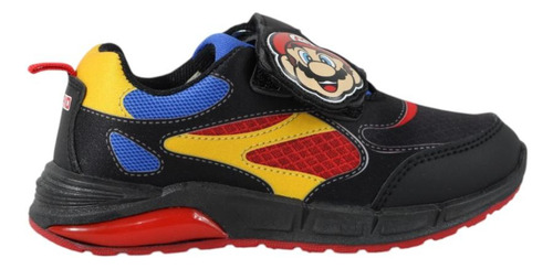 Tenis Niño Mario Bros Luces Led Luigi Original Velcro