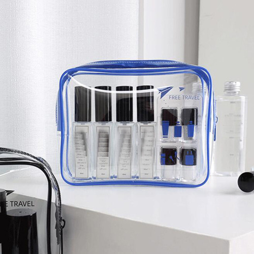 Bolsa De Cosméticos De Pvc Transparente Neceser Portátil De