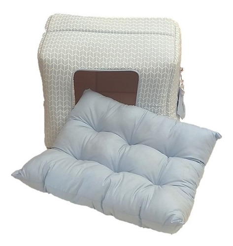Imagem 7 de 8 de Casa Casinha Cama Pet Gato Cachorro Patachic Azul Macho
