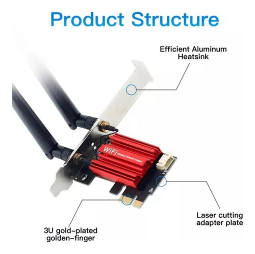 Kit 10 X Adaptador Rede Wifi 5 Fenvi Fv-ac1200 Pci-e Bluetoo