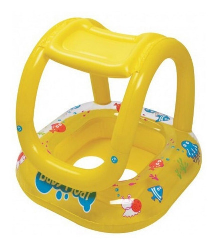 Asiento Bote Flotador Inflable Pasapiernas P Bebes Con Techo