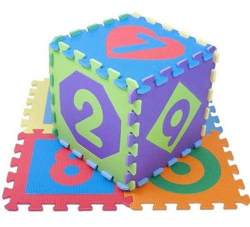 Imagen 3 de 5 de Piso Goma Eva Bebes Multieva Numeros/formas 93194