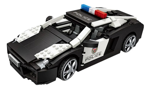 Bloques De Construcción Carro De Policia Lamborghini (1005 P
