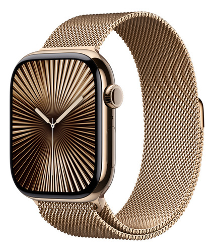 Apple Watch S10 Gps + Cellular 46mm M/l Titanio Color Oro Oro Estilo Milanés Oro Titanio, Oro
