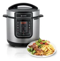 Olla De Presión Suono Multifuncioeléctrica 14 Funciones Arroz Carne Guisos Vegetales Pollo Eléctrica 1000w 6l Color Gris