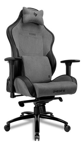 Cadeira Gamer Pichau Omega S, Preta E Cinza, Pg-omg-bg01. Cor Cinza Material do estofamento Tecido