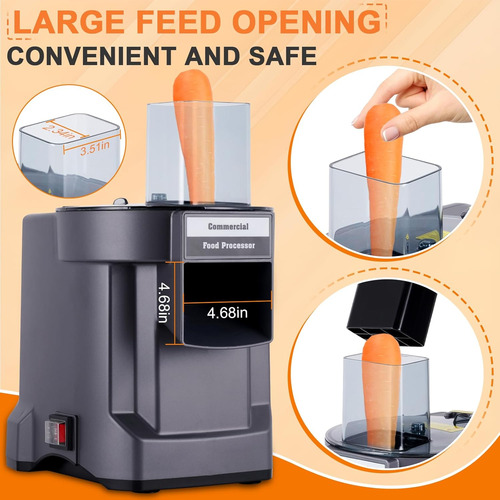 Comercial Verduras Dicer Chopper 3 En 1 Procesador De Alimen