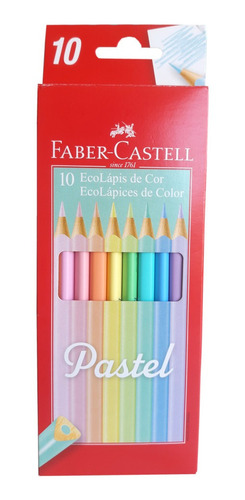Lapices De Color Faber Castell X10 Colores Pastel Fabercaste
