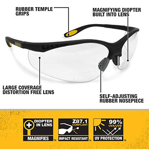 Gafas De Seguridad Dewalt Dpg59-125c Reinforcer Rx-bifocal 2
