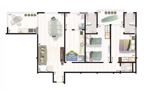Imagem 26 de 27 de 2 Dorms, 2 Suites, 2 Vagas 101metros, Apenas 289 Mil Entrada - Vact049062