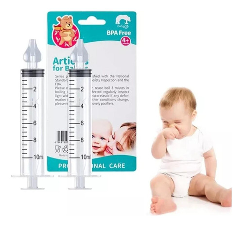 Limpiador De Nariz Para Bebé -jeringa Lavado Nasal Bebe 2uns